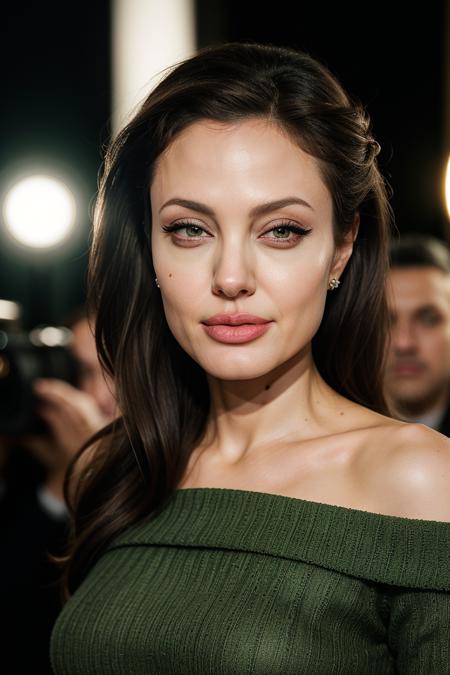 Angelina jolie 2025 hoop earrings